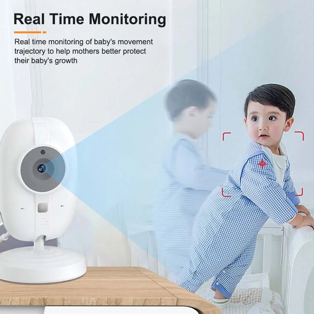 3.5-Inch Video Baby Monitor – Night Vision Two-Way Audio & Temperature Sensor