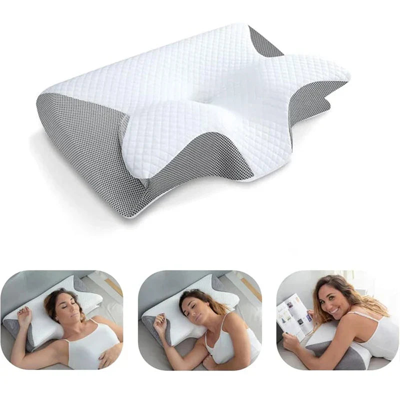 2-in-1 Memory Foam Cervical Pillow – Ergonomic Neck Support