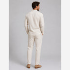 Men's Linen Co-Ord Set – Long Sleeve Shirt & Straight Leg Trousers