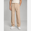 Men's Tailored Trousers – Relaxed Fit Straight Leg Pleated Front