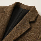Men's Herringbone Blazer – Wool Blend Slim Fit Two Button