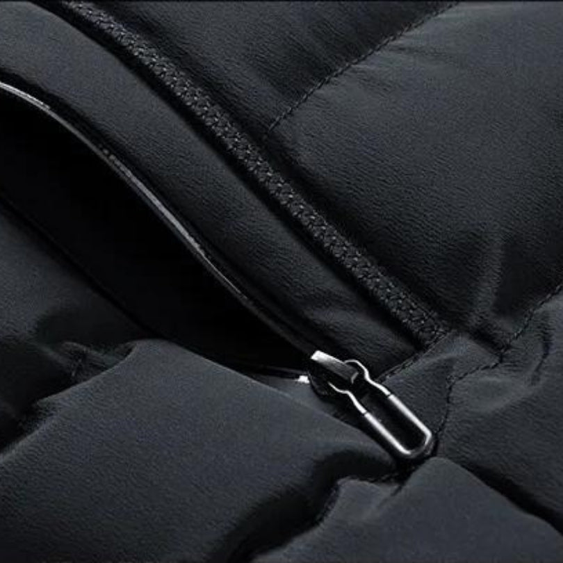 Men's Hooded Puffer Gilet – Padded Sleeveless Full Zip