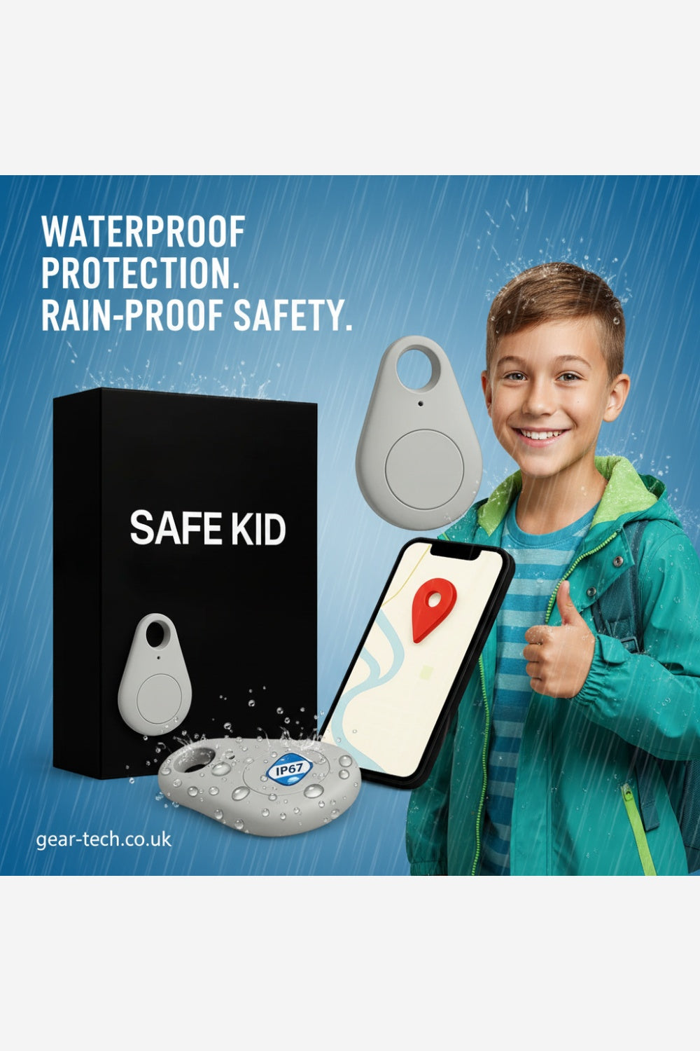 Kids GPS Tracker – Real-Time Location Tracking Keyring