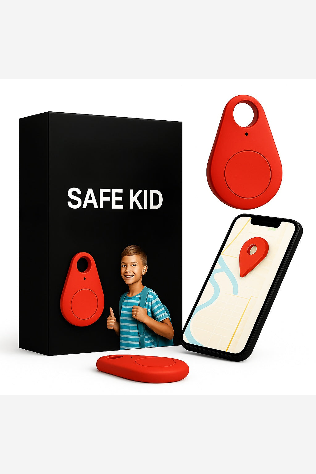 Kids GPS Tracker – Real-Time Location Tracking Keyring