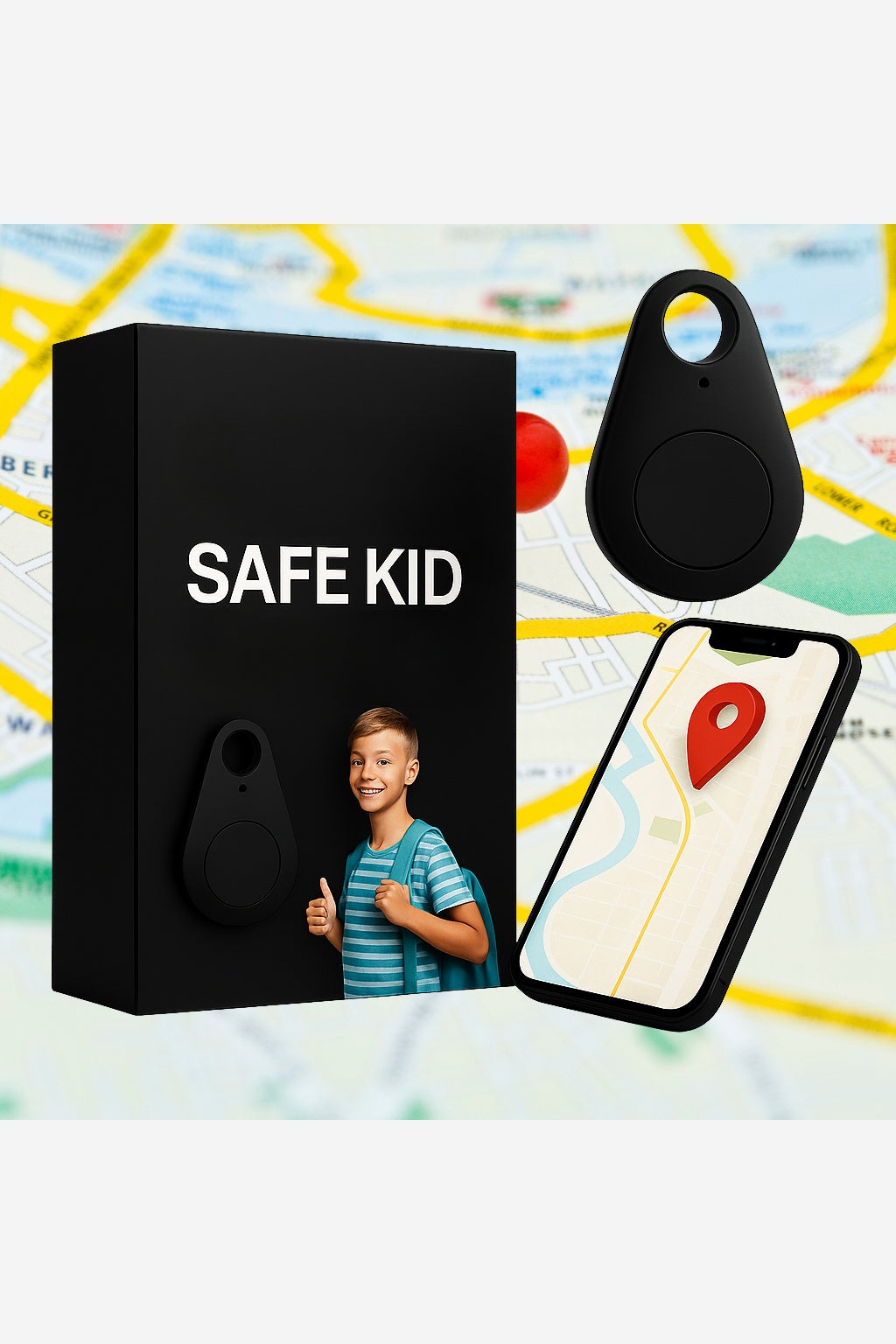 Kids GPS Tracker – Real-Time Location Tracking Keyring