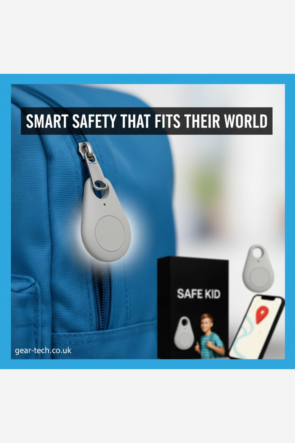 Kids GPS Tracker – Real-Time Location Tracking Keyring