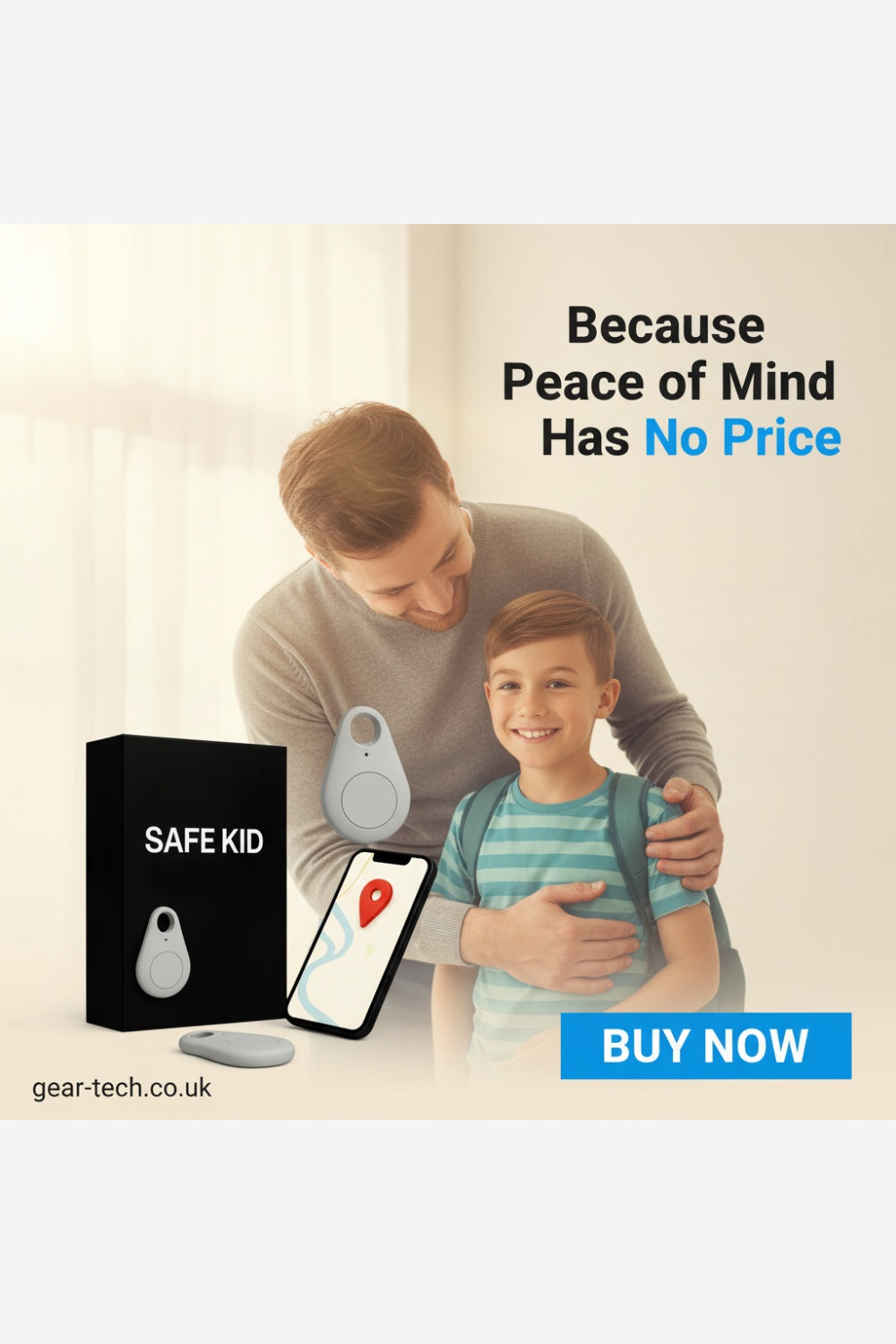 Kids GPS Tracker – Real-Time Location Tracking Keyring