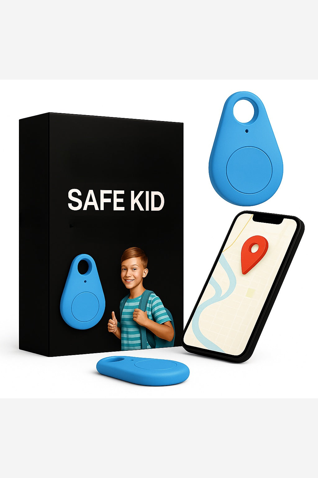 Kids GPS Tracker – Real-Time Location Tracking Keyring