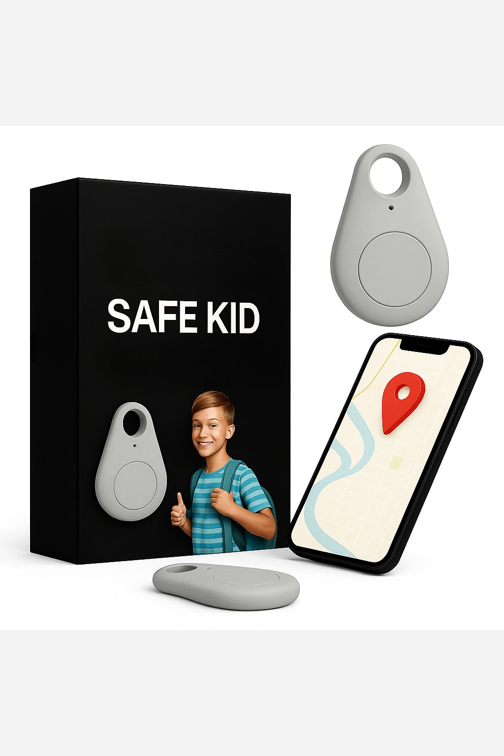 Kids GPS Tracker – Real-Time Location Tracking Keyring