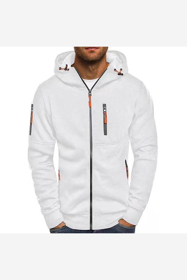 Men's Full Zip Hoodie – Relaxed Fit Hooded Sweatshirt