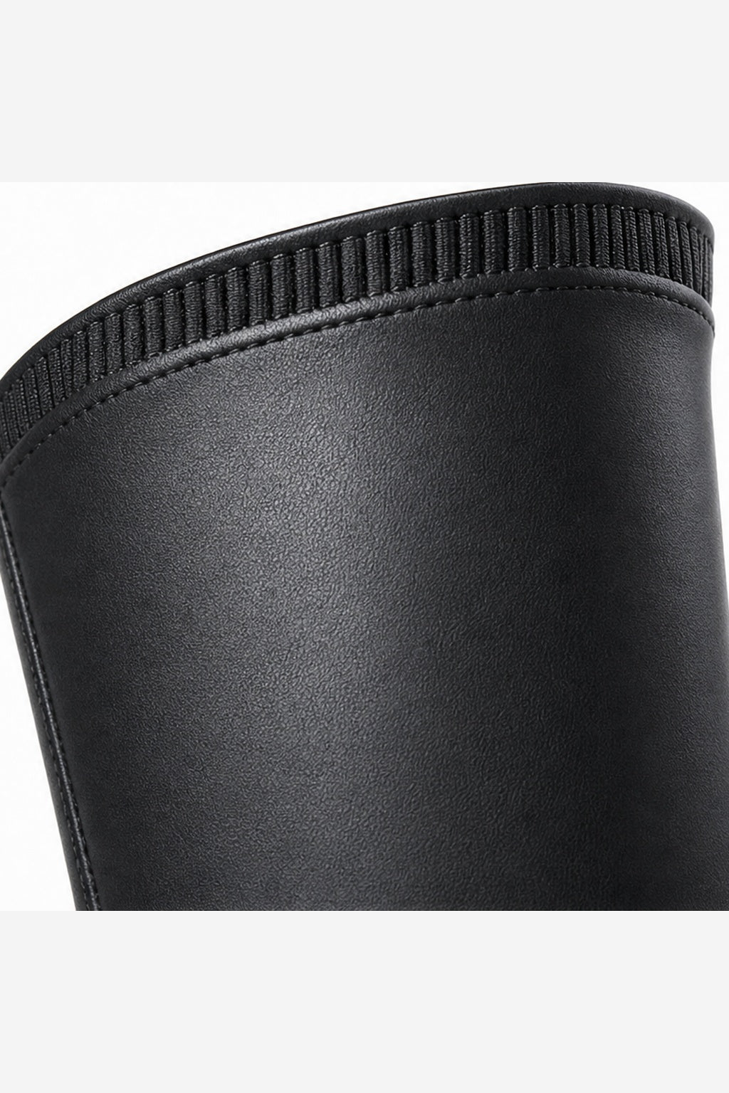 Women's Black Over the Knee Boots – Stretch Pull On Block Heel
