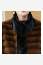 Women's Long Faux Fur Coat – Mink Style Plush Winter Coat