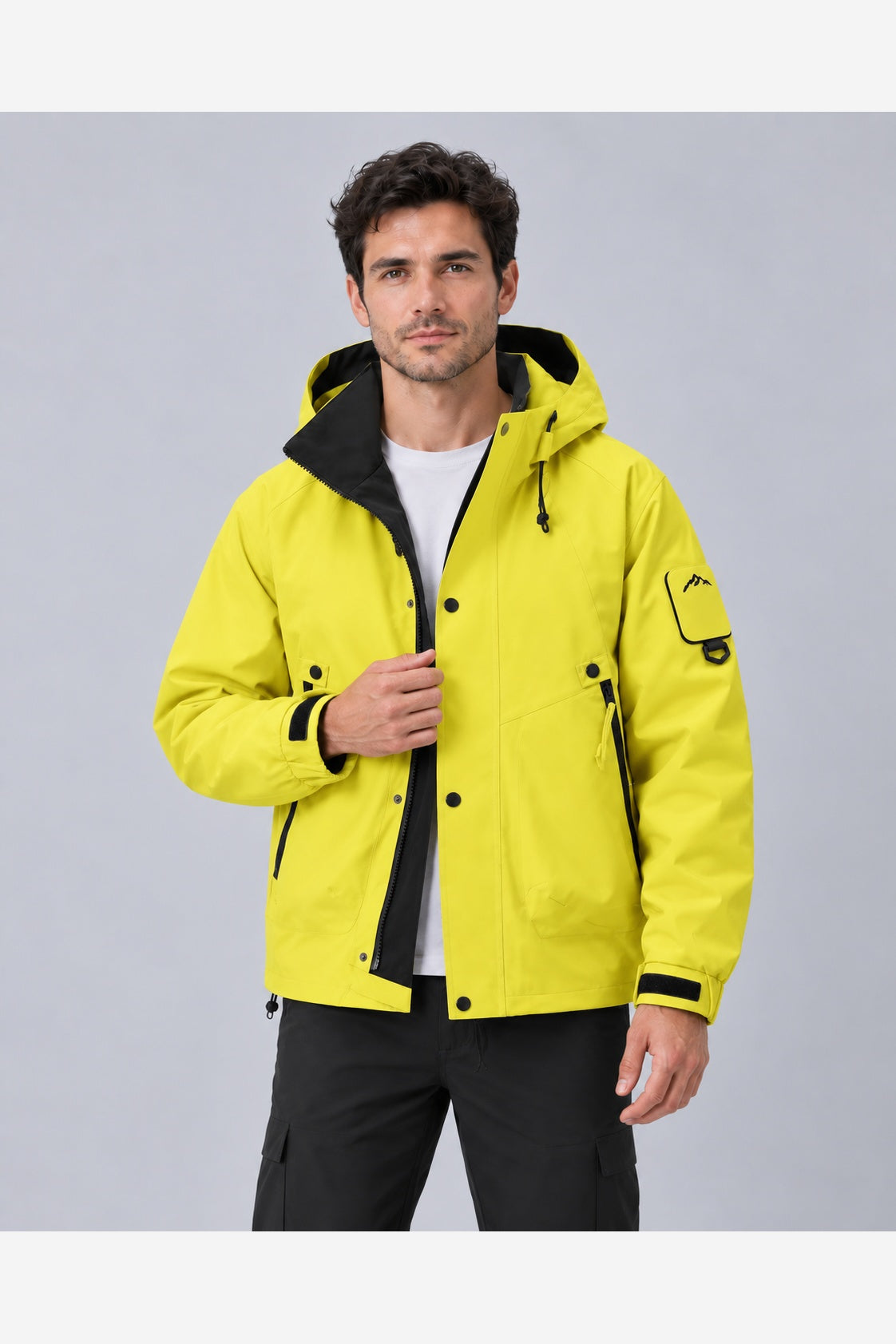 Men's Waterproof Rain Jacket – Hooded Windproof Lightweight