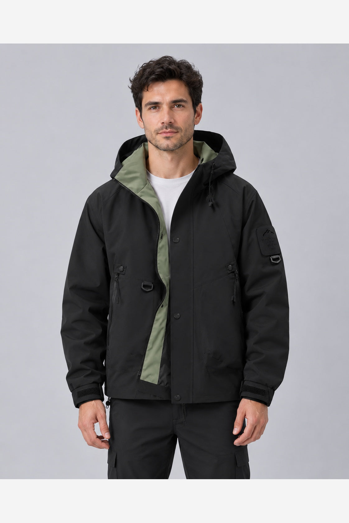 Men's Waterproof Rain Jacket – Hooded Windproof Lightweight