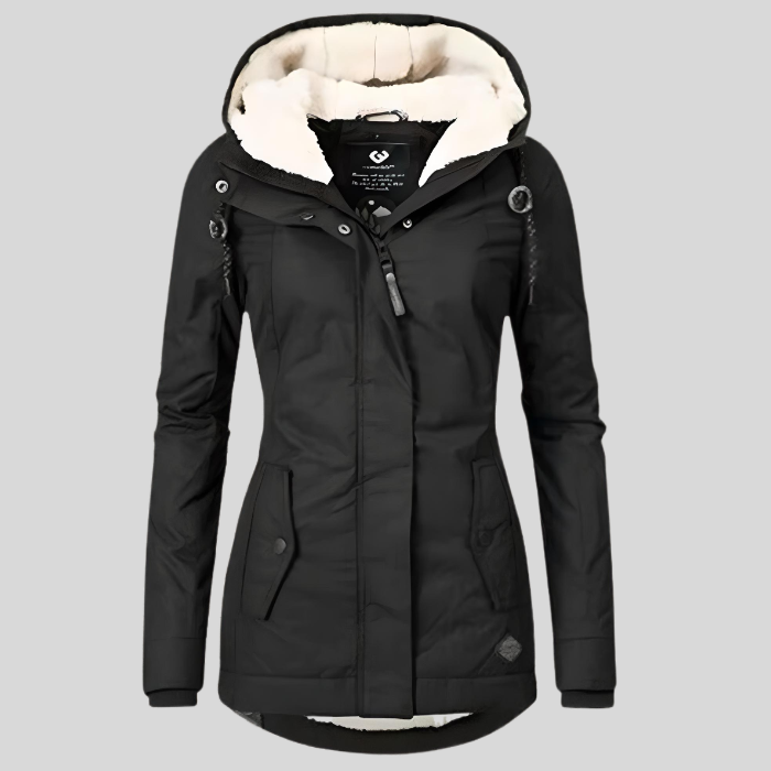 Women's Insulated Winter Jacket – Detachable Hood