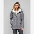 Women's Insulated Winter Jacket – Detachable Hood