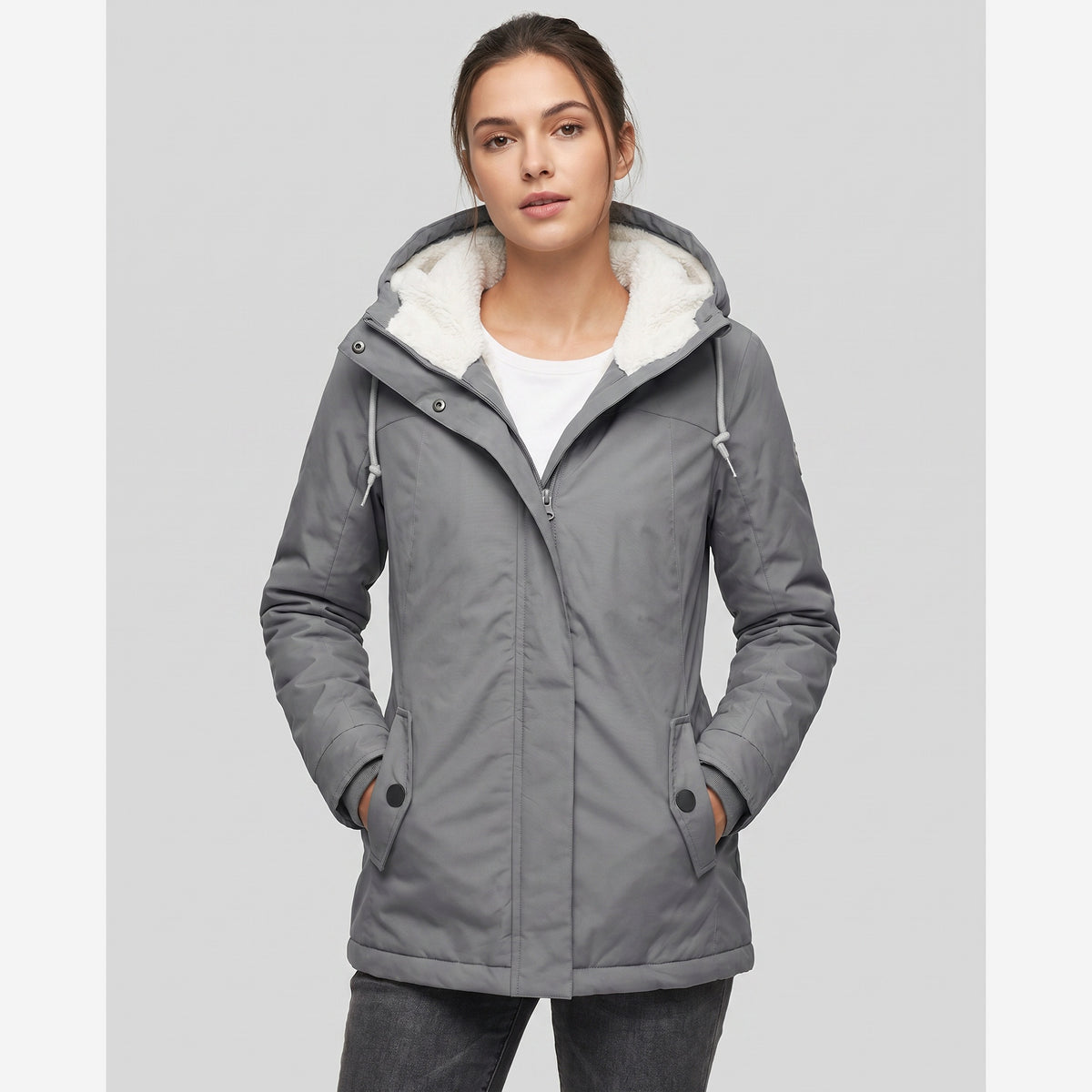 Women's Insulated Winter Jacket – Detachable Hood