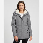 Women's Insulated Winter Jacket – Detachable Hood
