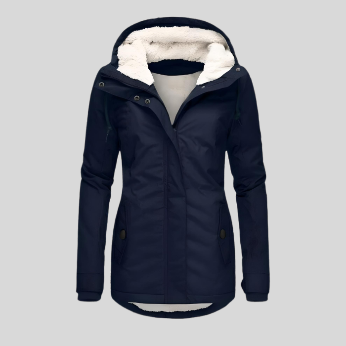 Women's Insulated Winter Jacket – Detachable Hood