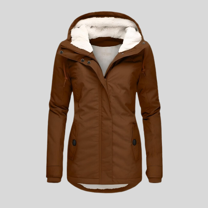 Women's Insulated Winter Jacket – Detachable Hood