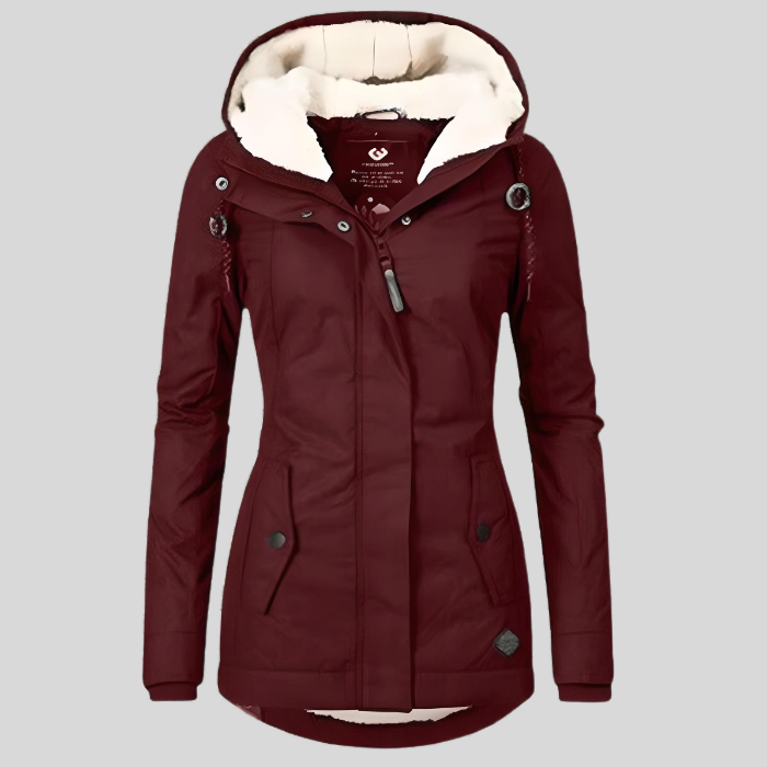 Women's Insulated Winter Jacket – Detachable Hood