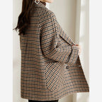 Women's Houndstooth Blazer – Oversized Longline Fit