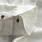 Men's Cotton Shirt – Mandarin Collar Button Front