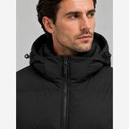 Men's Puffer Winter Jacket – Hooded Quilted Design