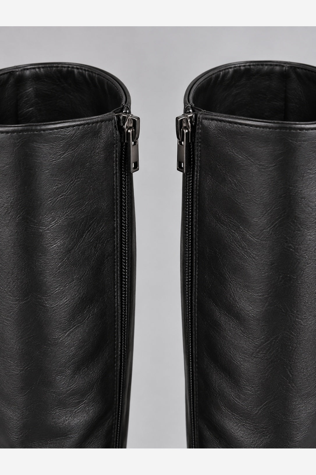 Women's Black Knee High Boots – Pointed Toe Block Heel