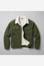 Men's Corduroy Jacket – Fleece Lined Sherpa Collar