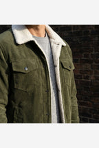 Men's Corduroy Jacket – Fleece Lined Sherpa Collar