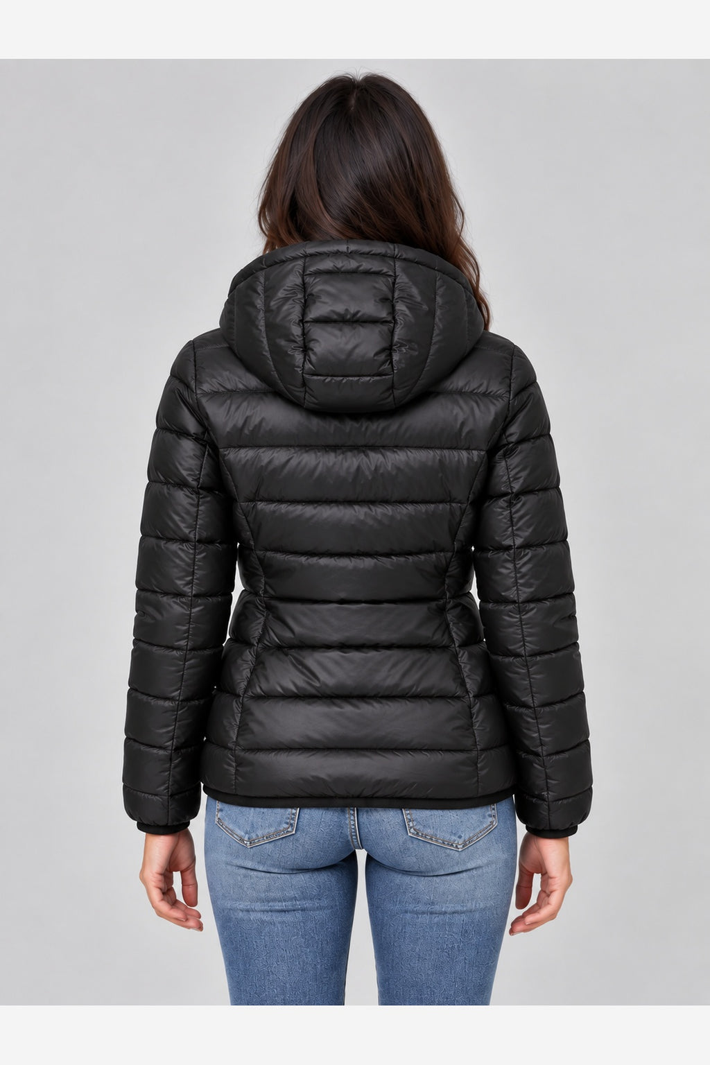 Women's Lightweight Puffer Jacket – Hooded Quilted Design