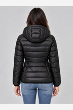 Women's Lightweight Puffer Jacket – Hooded Quilted Design