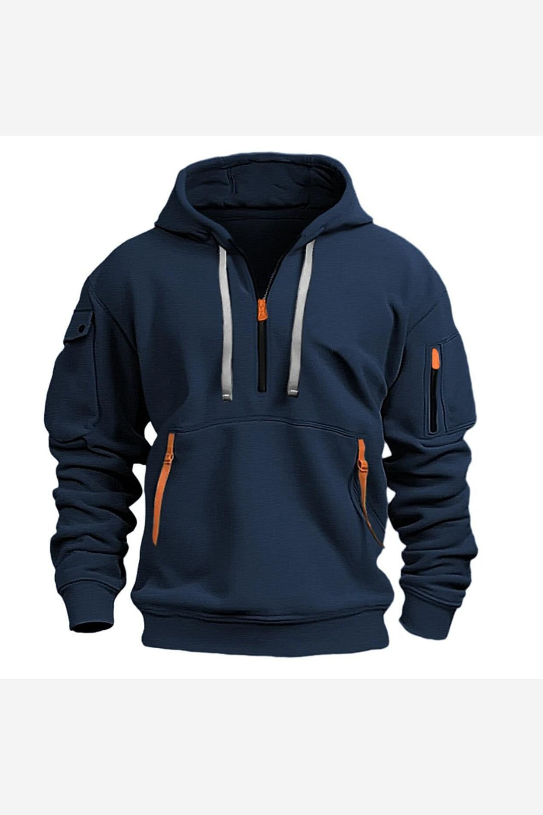 Men's Quarter Zip Hoodie – Navy