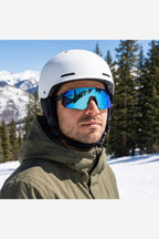 Oversized Shield Sunglasses – Midnight Black