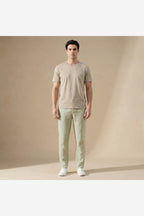 Men's Linen Look Trousers – Beige
