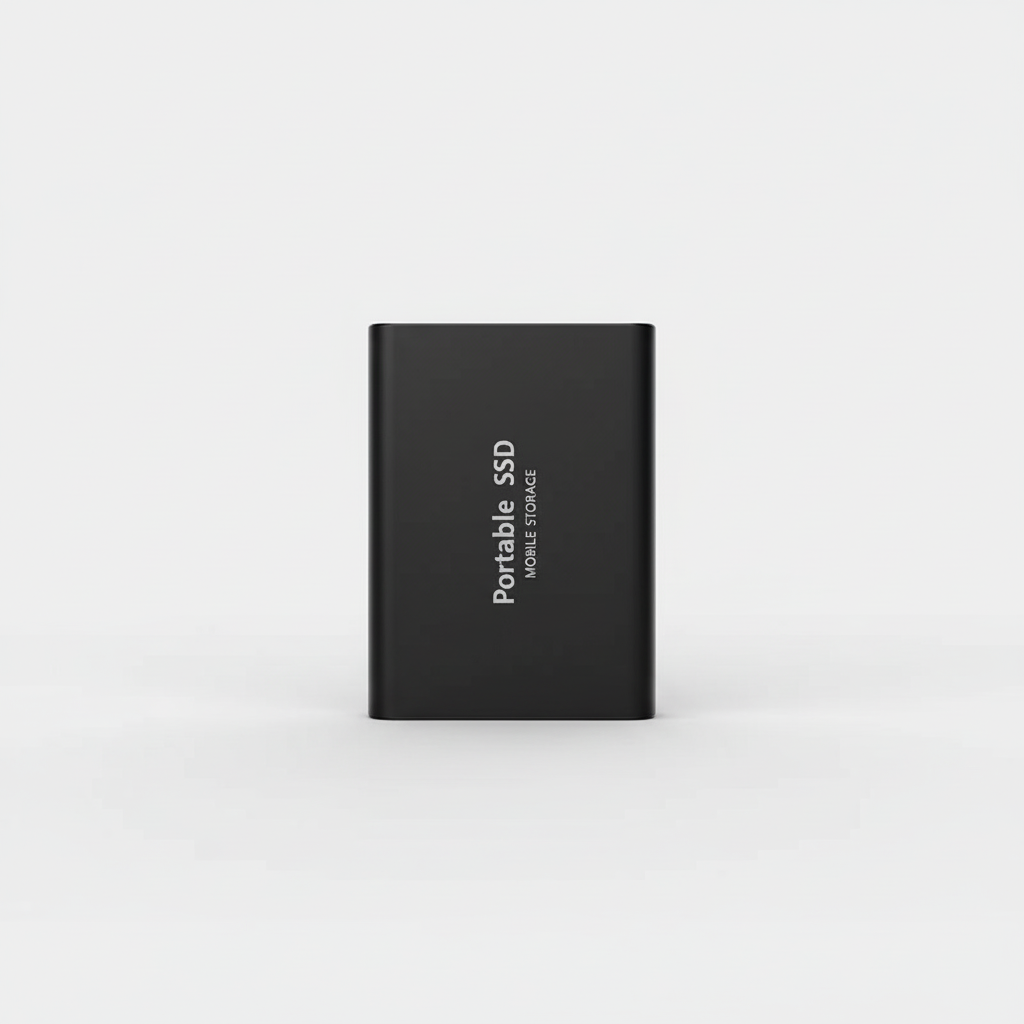 Portable External Storage Drive – Black
