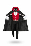 Men's Vampire Halloween Costume with Waistcoat, Cape and Bow Tie
