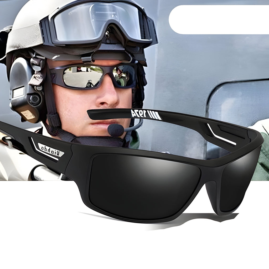 Lunettes de soleil militaires élégantes polarisées avec protection UV 400 pour la pêche et les activités de plein air
