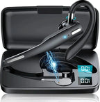 Wireless Bluetooth Headset with Ear Hook and Charging Case