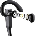 Wireless Bluetooth Headset with Ear Hook and Charging Case
