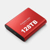 Hordozható külső 128 TB-os kompakt SSD-tárolómeghajtó