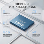 Portable External SSD 128TB Compact Storage Drive