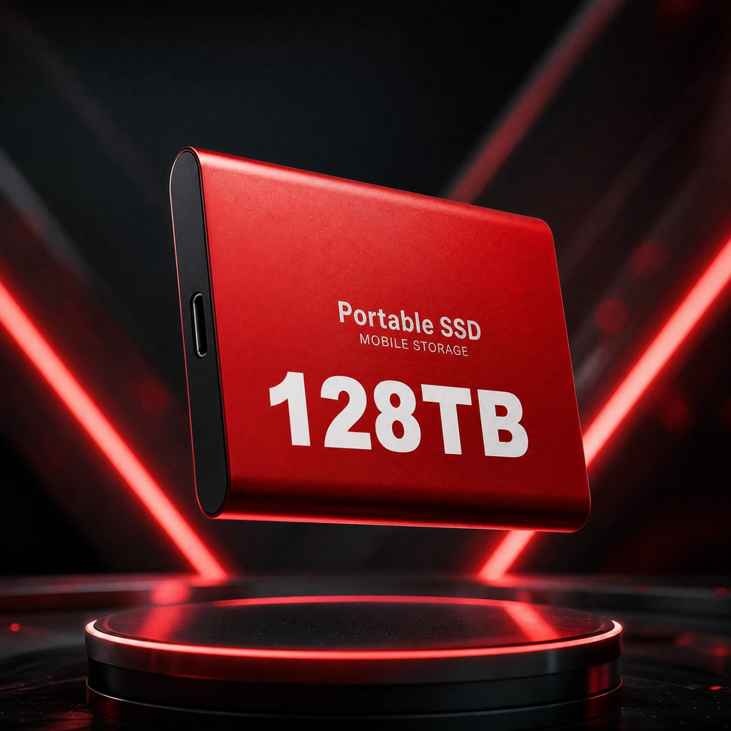 Portable External SSD 128TB Compact Storage Drive