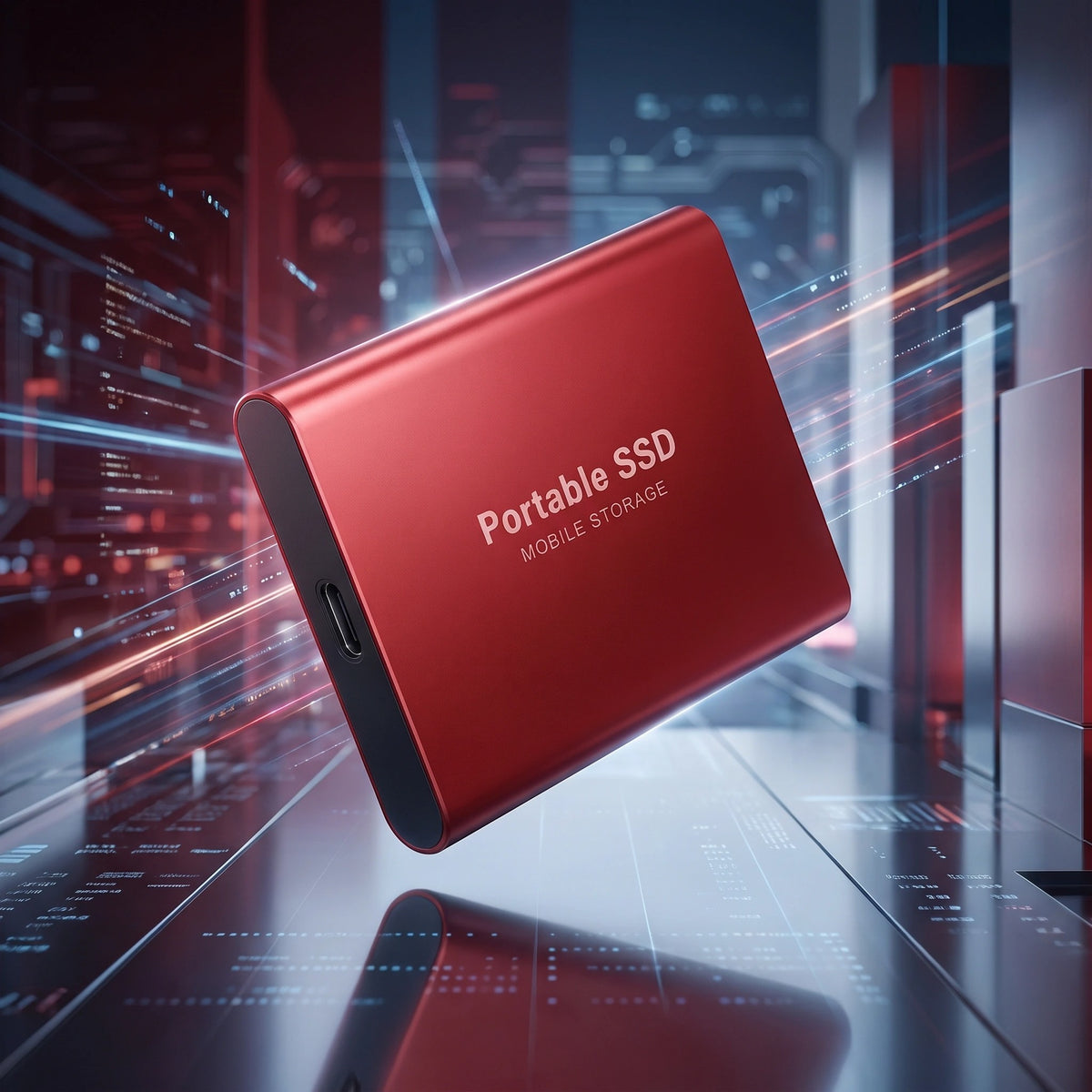 Disque de stockage SSD externe portable avec port USB-C