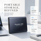 Portable SSD External Storage Drive with USB-C Port