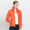 Women's Puffer Jacket with Quilted Design and Zip Front