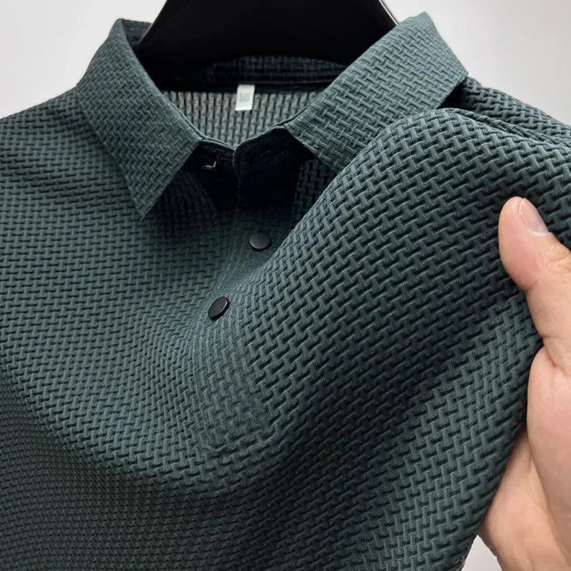 Polo à manches courtes infroissable pour un style et un confort sans effort