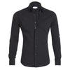 Crease-free men's shirt with hidden zip for a smooth finish