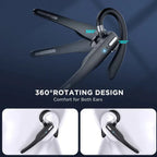 Wireless Bluetooth Headset with Ear Hook and Charging Case